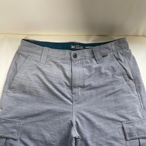 Grey cargo shorts